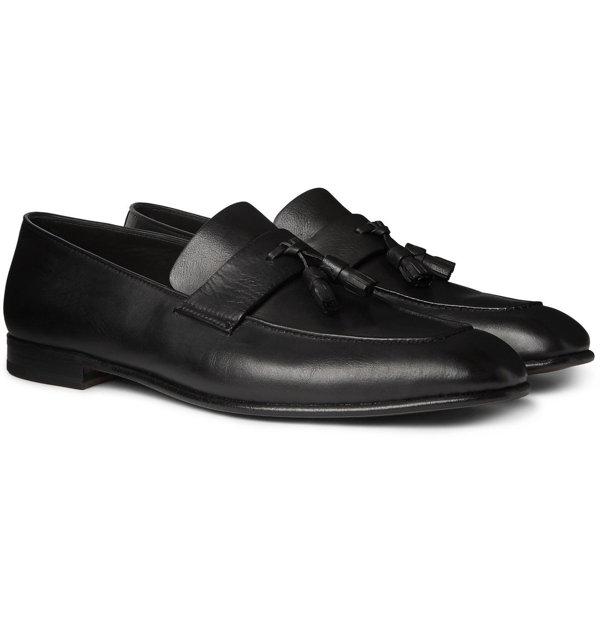 Ermenegildo Zegna - Tasselled Leather Loafers - Black Ermenegildo