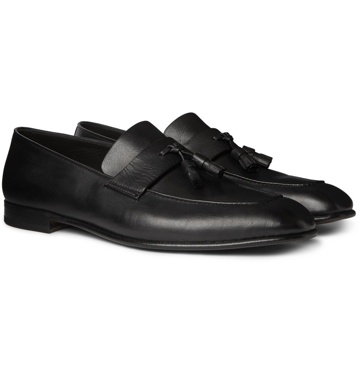 Photo: Ermenegildo Zegna - Tasselled Leather Loafers - Black