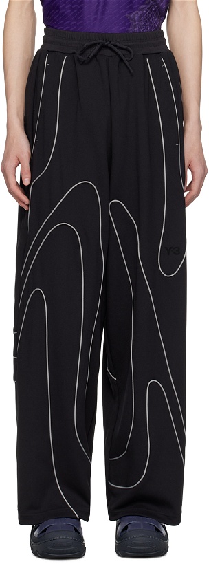 Photo: Y-3 Black Piped Track Pants