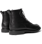 Edward Green - Cranleigh Shearling-Lined Full-Grain Leather Boots - Black