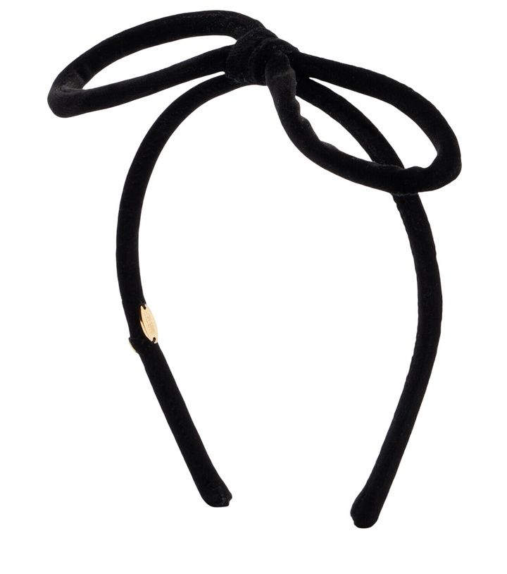 Photo: Valentino VLogo cotton velvet headband
