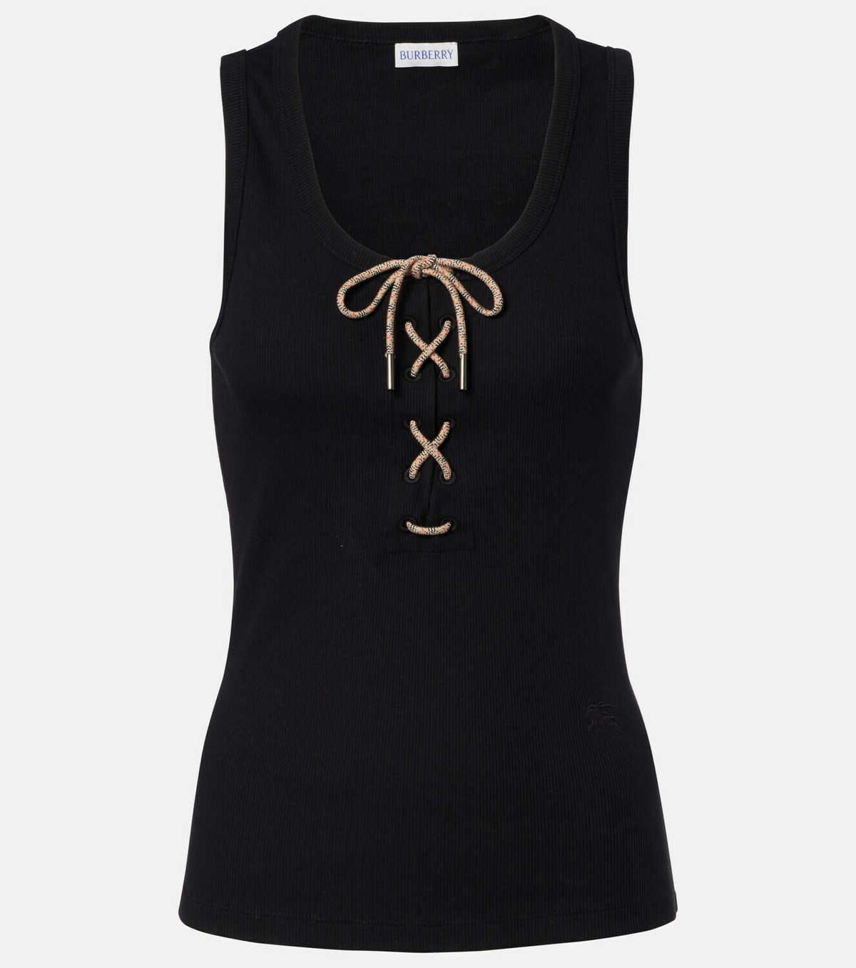 Burberry Ribbed-knit cotton-blend tank top