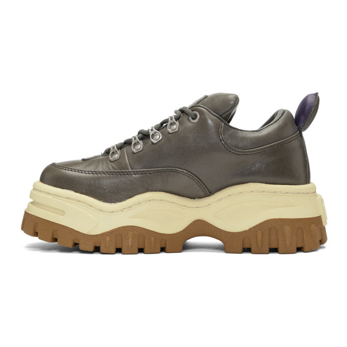 Eytys Grey Leather Angel Sneakers Eytys