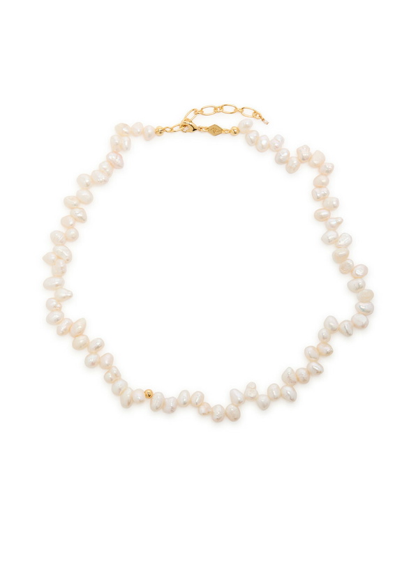 Photo: Anni LU Pearly Drop 18kt Gold-plated Necklace - Pearl - One Size