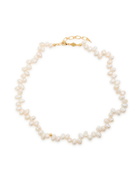 Anni LU Pearly Drop 18kt Gold-plated Necklace - Pearl - One Size