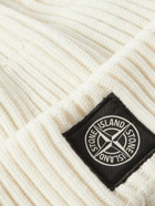 Stone Island - Logo-Appliquéd Ribbed Wool Beanie