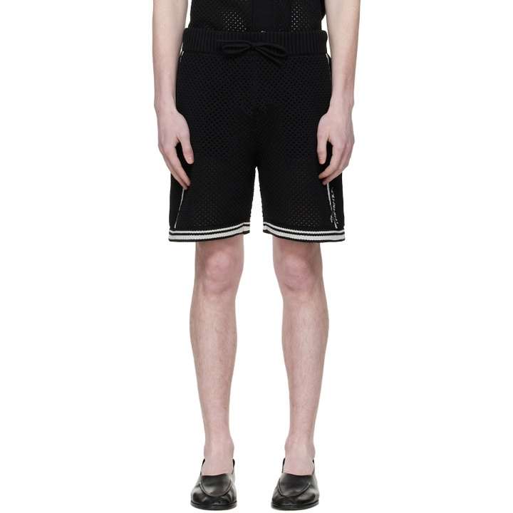 Photo: Casablanca Black Mesh Shorts