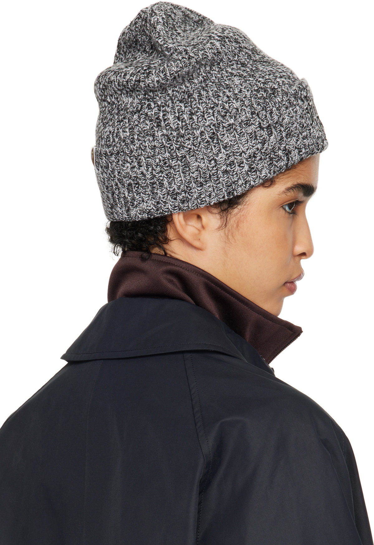 BAPE Gray Gradient Knit Beanie