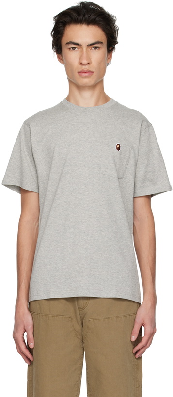 Photo: BAPE Gray One Point T-Shirt