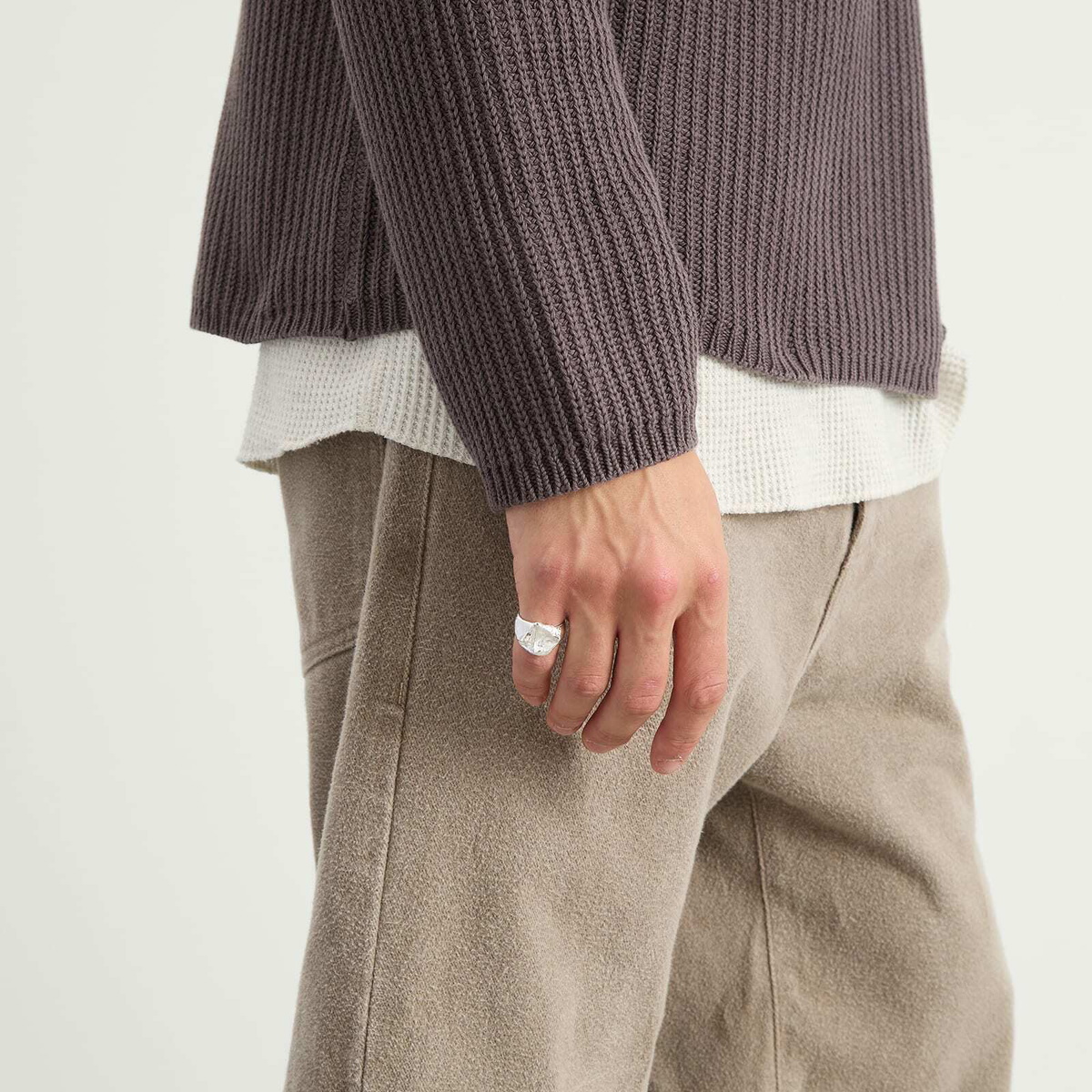 Simuero Men's Sello Vela Ring in Silver