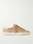 Golden Goose - Soul Star Leather-Trimmed Suede Sneakers - Brown