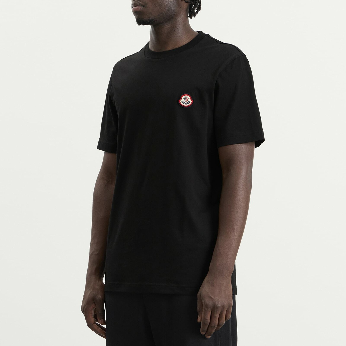 Moncler Men's Cotton Logo T-Shirt in Black