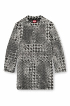 Diesel Coat in Prince of Wales jacquard denim - Denim Jackets - Unisex - Multicolor