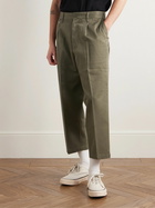 Neighborhood - Dickies® Straight-Leg Pleated Twill Trousers - Green