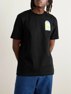 Casablanca - L'Arc Colore Logo-Print Organic Cotton-Jersey T-Shirt - Black