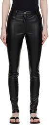 Hugo Black Hisura Faux-Leather Pants