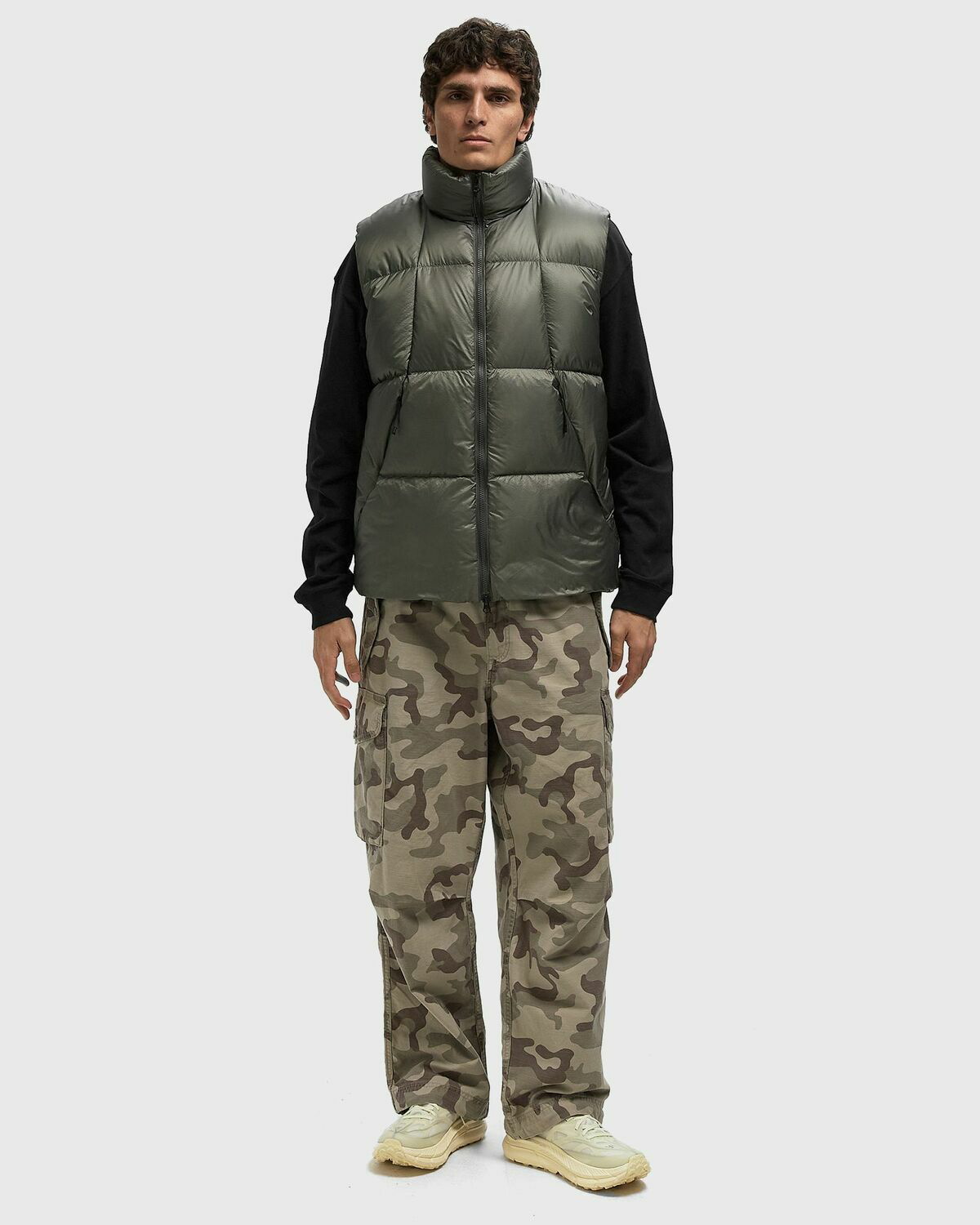 Goldwin PERTEX QUANTUM Down Vest Grey Men Goldwin
