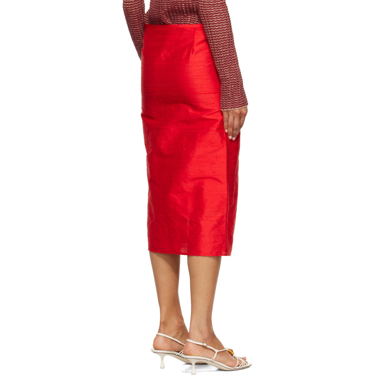 RESCHA SSENSE Exclusive Red Double Kalam Skirt
