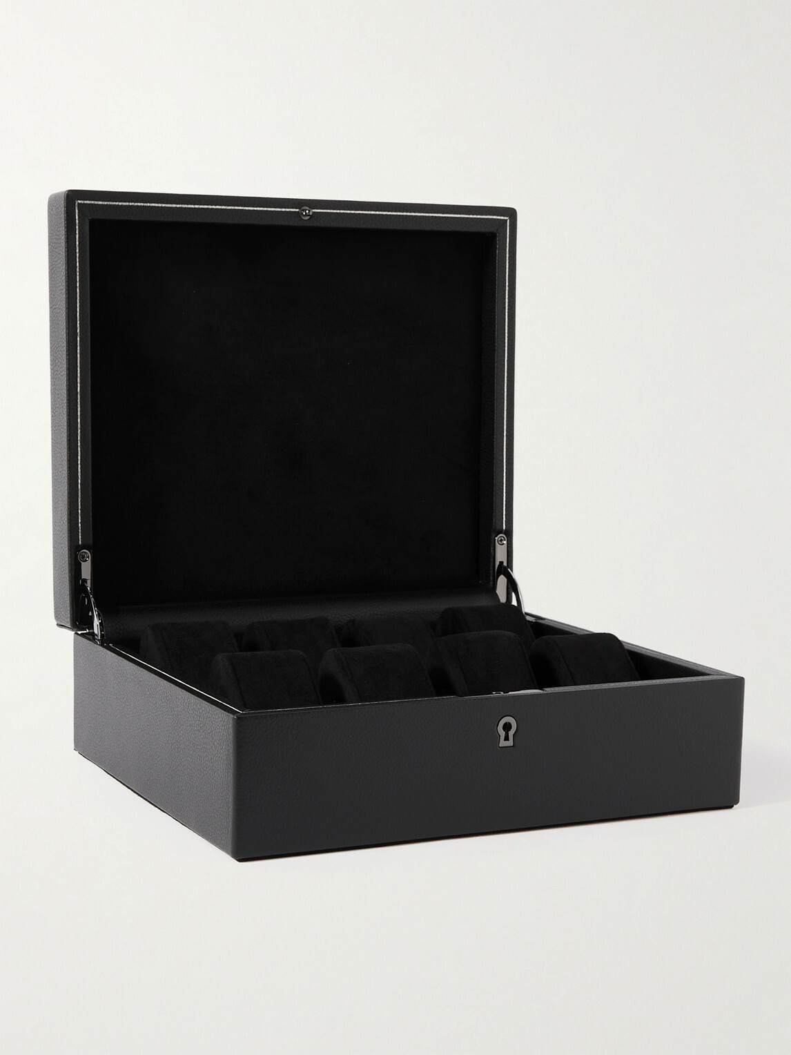 WOLF - British Racing Pebble-Grain Vegan Leather Eight-Piece Watch Box