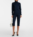 Gucci Web Stripe jersey zip-up sweatshirt