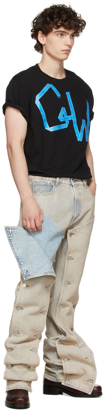 Georges Wendell Black Logo Appliqué T-Shirt