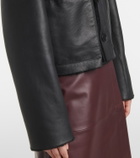 Joseph Reversible shearling and leather jacket
