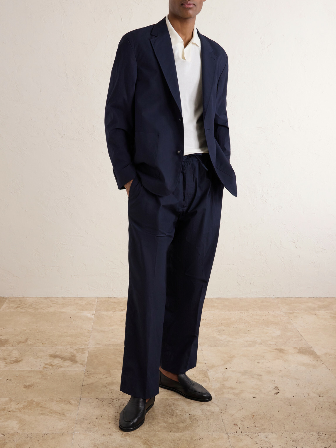 Officine Générale - Cyril Organic Cotton-Poplin Suit Jacket - Blue