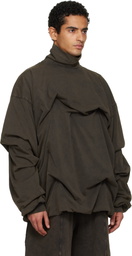 ALAINPAUL Brown Movement Turtleneck