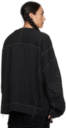 NICOLAS ANDREAS TARALIS Black Oversized Sweatshirt