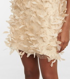 Max Mara - Priamo feather-trimmed minidress