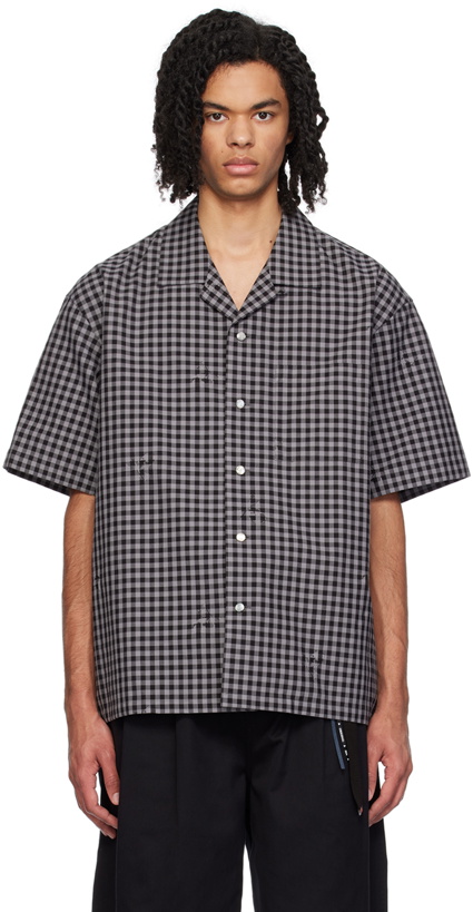 Photo: MASTERMIND WORLD Black & Gray Check Shirt