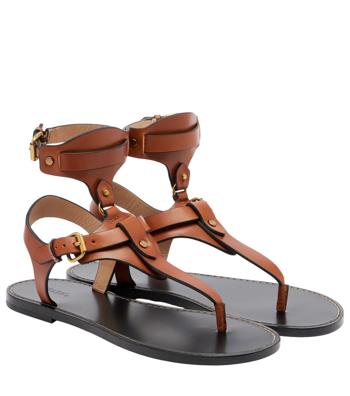 Photo: Isabel Marant Eveena leather thong sandals