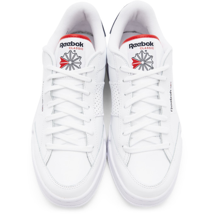 White Red Reebok Reebok Classics White and Red AD Court Sneakers Reebok Classics