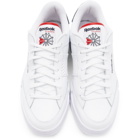 Reebok Classics White and Red AD Court Sneakers
