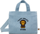 BAPE Blue Baby Milo Denim Small Tote