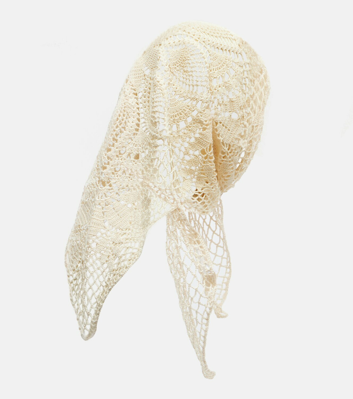 Magda Butrym Floral crochet cotton scarf