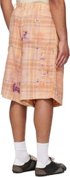 R13 Orange Jesse Carpenter Shorts