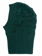 Robyn Lynch Green Wavy Merino Balaclava