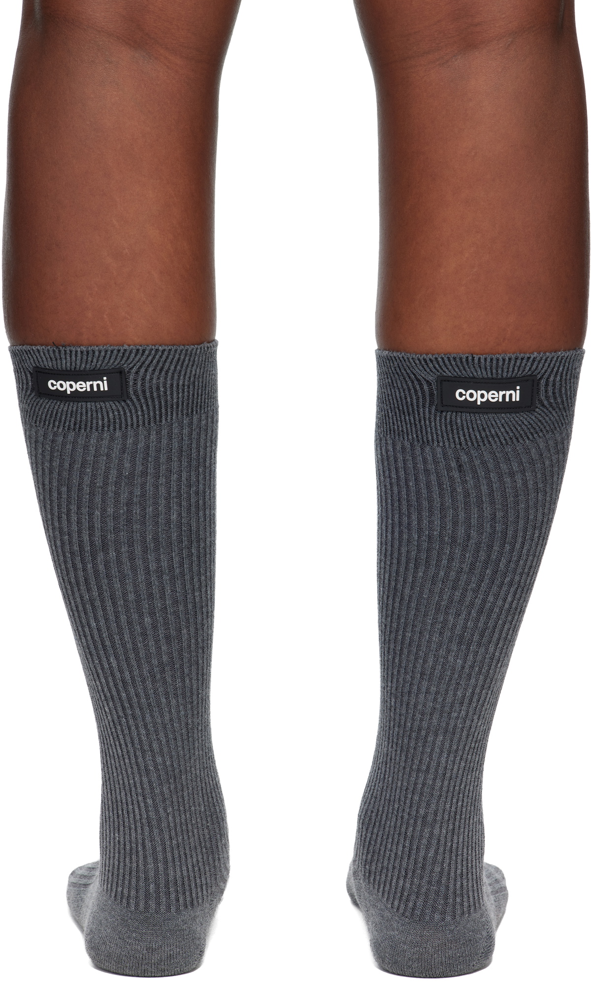 Coperni Gray Knit Socks