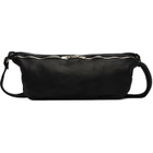 Guidi Black Leather Belt Bag