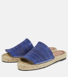 Alaïa Vienne suede espadrille flat sandals