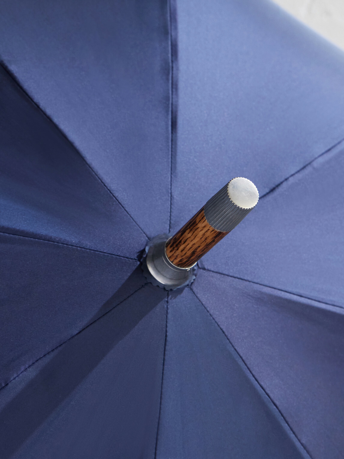 Dunhill - Shell and Wood Umbrella - Blue