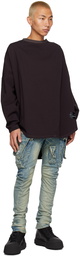 Julius Brown Front Tuck Long Sleeve T-Shirt