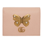 Gucci Pink Butterfly Bifold Wallet
