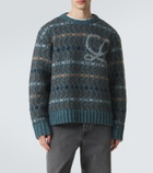 Loewe Logo intarsia wool-blend sweater
