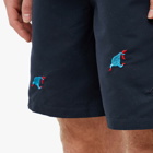 By Parra Men's Running Pear Swim Shorts in Navy Blue