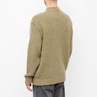 DIGAWEL Men's Mock Neck Crew Knit in Green Mix