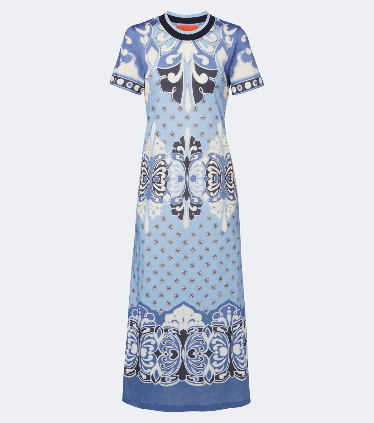 La DoubleJ Sporty Swing printed cotton jersey midi dress
