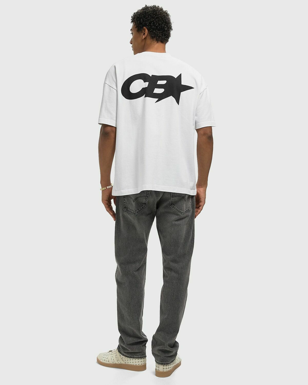 Cole Buxton CB STAR RACING TEE White Mens Shortsleefe