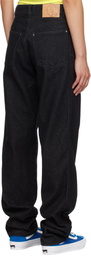 Sky High Farm Workwear Black Straight Leg Jeans